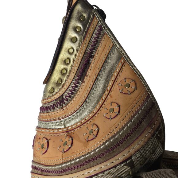 Limited Edition Coach Studded Signature Hobo Boho Shoulder Bag 2006 Prestine 932 - Picture 3 of 11